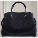 Louis Vuitton Monogram Empreinte MONTAIGNE MM Bag M50668 Black JK2434pk20