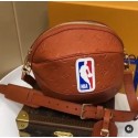 Louis Vuitton NBA Ball in Basket Shoulder Bag M57974 Brown JK52De45