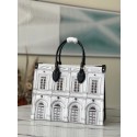 Louis Vuitton ONTHEGO MM M59264 Black and White JK244pk20