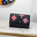 Louis vuitton original CAPUCINES wallet M63222 black JK197kC27