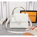 Louis Vuitton Original Epi Leather Grenelle Small Tote Bag M53694 White JK996Kn56