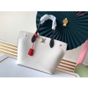 Louis vuitton original LOCKME GO M55028 white JK986Av26