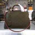 Louis vuitton original mongram empreinte MONTAIGNE PM M43660 green JK1659AM45