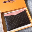 Louis vuitton original Monogram Canvas DAILY POUCH M62048 pink JK1403Yr55