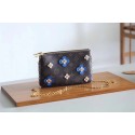 Louis Vuitton Original POCHETTE DOUBLE ZIP M63905 blue JK1437zd34