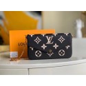 Louis Vuitton Original POCHETTE FELICIE Chain Bag M69977 black JK622Af99