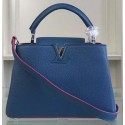 Louis Vuitton Original Taurillon Leather CAPUCINES BB Bag M90294 Blue JK2420fj51