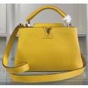 Louis Vuitton Original Taurillon Leather CAPUCINES BB Bag M90294 Yellow JK2418jf20