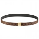 Louis Vuitton Paris Damier Canvas With Golden Buckle Belt M6944Q JK3076ki86