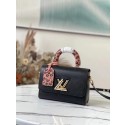 Louis Vuitton TWIST MM M58568 Black JK344ER88