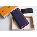 Louis Vuitton ZIPPY WALLET VERTICAL N93095 blue JK329fo19