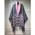 Luxury Louis vuitton lambswool & cashmere Shawl 71150 grey JK3587Px24