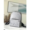 Luxury Louis Vuitton Monogram Shadow calf leather BACKPACK M46105 gray JK5777Px24