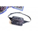 Luxury Louis Vuitton SAC OUTDOOR Denim Waist Bag M57281 Black JK5972UV86