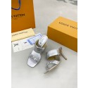 Luxury Louis Vuitton slipper 91112-3 Heel 8.5CM JK1762Px24