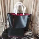 Luxury Replica Louis Vuitton NEVERFULL Epi Leather MM 54185 Black with red JK2076vv50