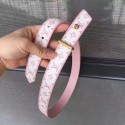 Replica Fashion Louis Vuitton 30mm Pink Belt M9306 Gold JK2792yI43
