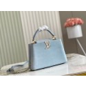 Replica Louis Vuitton CAPUCINES BB M48865 light blue JK5647cK54