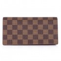 Replica Louis Vuitton Damier Ebene Canvas Ebony Wallet N60825 JK718BB13