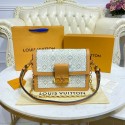 Replica Louis Vuitton DAUPHINE MM M59483 Ecru & Caramel JK5998nB47