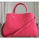 Replica Louis Vuitton Monogram Empreinte MONTAIGNE MM Bag M50668 Rose JK2436HB48