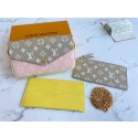 Replica Louis Vuitton Monogram Empreinte Multi Pochette Felicie M81359 Pink JK5876aG44