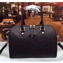 Replica Louis Vuitton Monogram Empreinte Speedy 30 Bag M40762 Black JK2383BB13