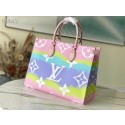 Replica Louis Vuitton ONTHEGO MM M45118 Pink&Blue JK226DY71