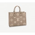 Replica Louis Vuitton ONTHEGO Original Leather MM M45494 Gray JK79ui32