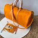 Replica Louis vuitton original KEEPALL BANDOULIERE 50 M44644 Ochre JK1206CQ60