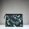 Replica Louis Vuitton original POCHETTE VOYAGE MM N41696 green JK1701aG44