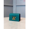 Replica Louis vuitton original TWIST MULTICARTES card holder M68681 blue JK216Fi42