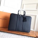 Replica Top Louis Vuitton Leather briefcase M56003 black JK1875Vx24