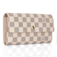 Hot Louis Vuitton Damier Azur Canvas Sarah Wallet N61735 JK726cT87