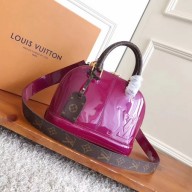 Knockoff Louis Vuitton Monogram Vernis ALMA BB M54704 Rose JK2205eF76