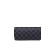 Louis Vuitton Damier Graphite Canvas Brazza Wallet N62665 JK728Il41