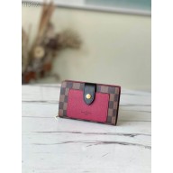 Louis Vuitton JULIETTE WALLET N60381 Bordeaux Red & Black JK73np57