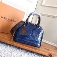 Louis Vuitton Monogram Vernis ALMA BB M54704 Blue JK2206nB26