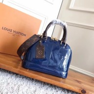 Louis Vuitton Monogram Vernis ALMA BB M54704 Blue JK2206nB26