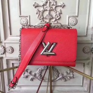 Louis vuitton original epi leather TWIST MM M50332 red JK1867DO87