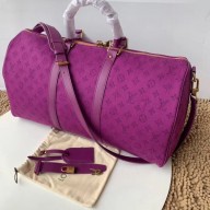 Louis vuitton original KEEPALL BANDOULIERE 50 M44644 Violet JK1205Yv36