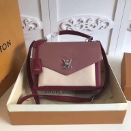 Louis vuitton original MY LOCKME M54849 pink&white JK1554sY95