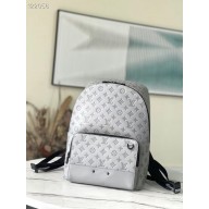 Luxury Louis Vuitton Monogram Shadow calf leather BACKPACK M46105 gray JK5777Px24