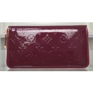 Luxury Louis Vuitton Monogram Vernis Zippy Wallet M90227 Purple JK667Px24