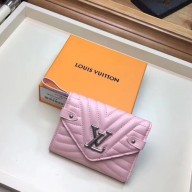 Replica AAA LOUIS VUITTON NEW WAVE COMPACT WALLET M63427 pink JK366of41