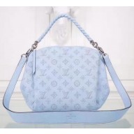 Replica Designer Louis Vuitton Mahina Leather BABYLONE CHAIN BB Bag M51223 Blue JK2327Bb80