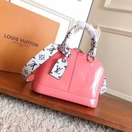 Replica Louis Vuitton Monogram Vernis ALMA BB M54704 Pink JK2208XB19