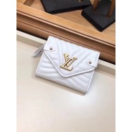 Replica LOUIS VUITTON NEW WAVE COMPACT WALLET M63427 white JK367Kg43