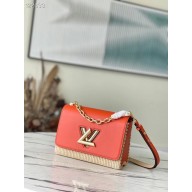 Replica Louis Vuitton TWIST PM M57648 orange JK5683Xe44