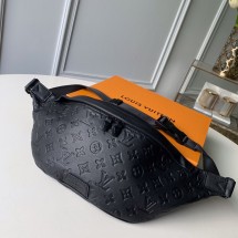 AAAAA Knockoff Louis Vuitton Monogram Canvas Original Leather Bumbag Beltbag M44388 Black JK271Pg26